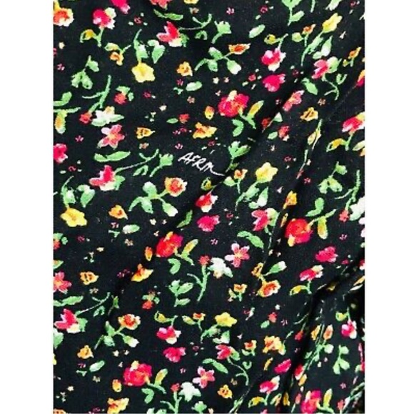 AFRM X NORDSTROM Spring Garden Ditsy puff sleeve cropped blouse - Picture 6 of 16